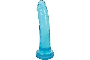 8 Inch Slim Stick Berry Ice Dildo