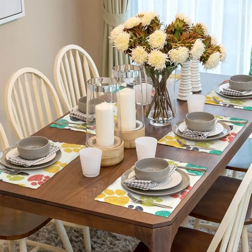 Sets de table en lin patte de chien napperons haut de gamme - 7