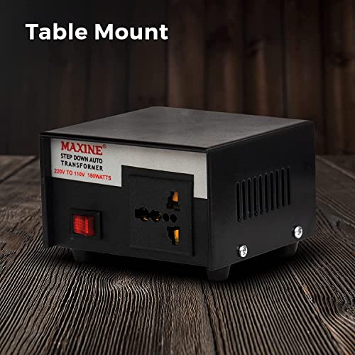 Image of Maxine Step Down Voltage Converter 220v to 110v Voltage Converter for US,Taiwan,Canada products used in India (150)