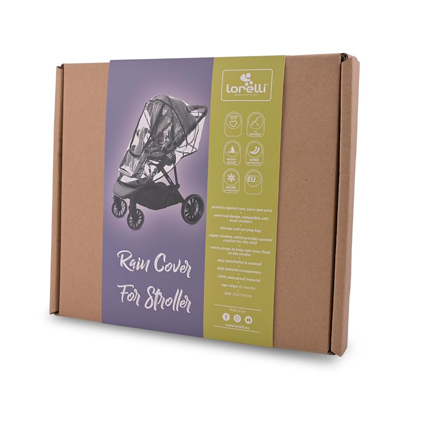 Universal Stroller Rain Cover, Clear, 72cm x 57cm x 47cm - Image 3