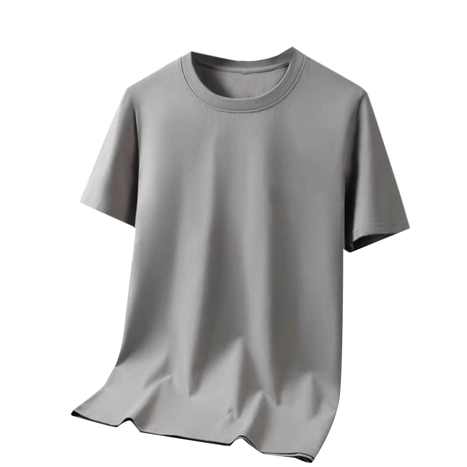 Mens T-Shirts Casual Summer Trendy Fashionable Tee Shirt Short Sleeve Crewneck Outfit Versatile Style Comfortable