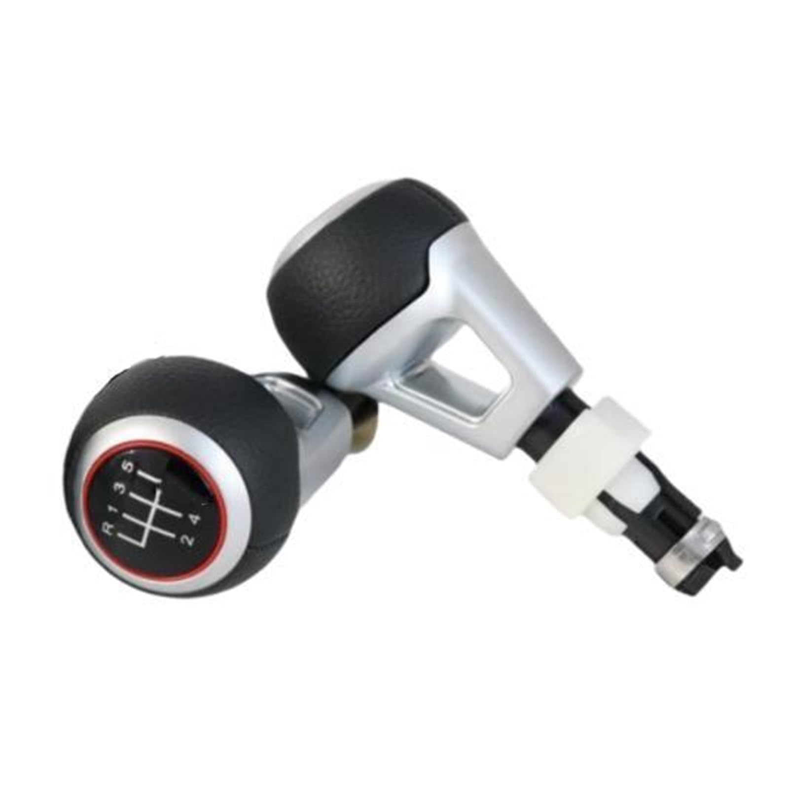 Rbevcrr 5 Speed No Hole Car Shift Lever Knob For Golf For Passat 5 6 Speed Gear Shifter Stick Knob Stick Shifter Pen(5 Speed No Hole)