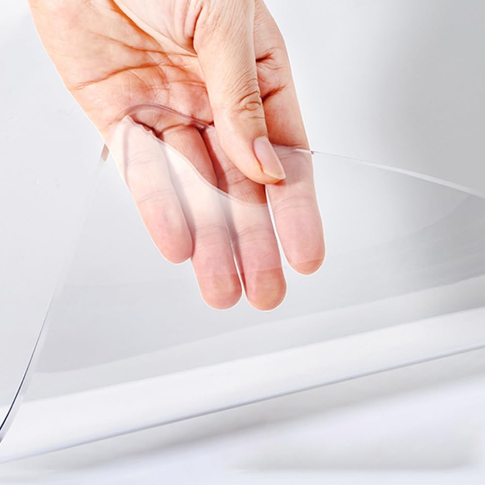 Tapis de bureau transparent idéal pour le télétravail sur parquet et sol rigide