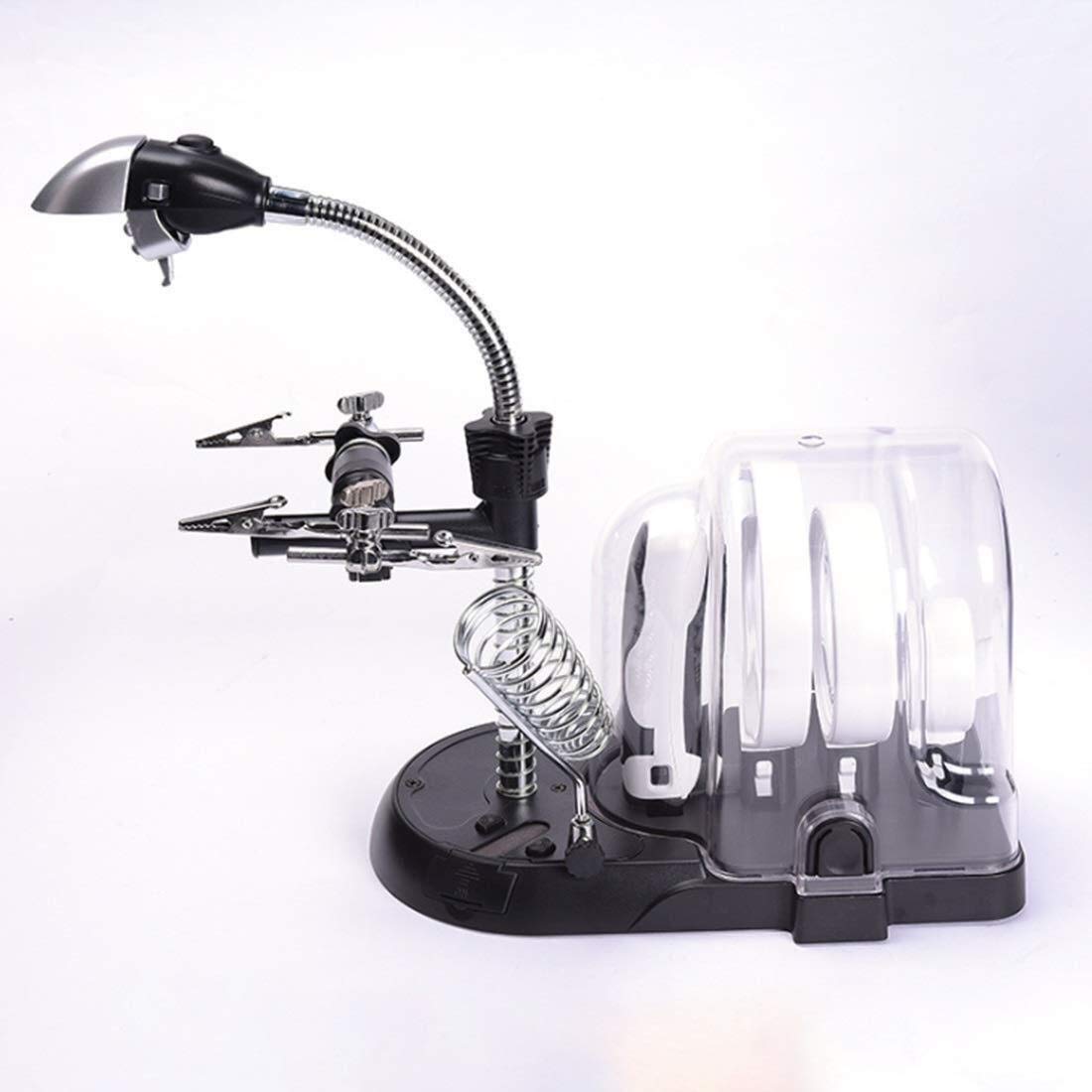 Lupa de Pantalla de Escritorio multifunción LED lámpara Lupa HD Lupa de Mano con luz LED