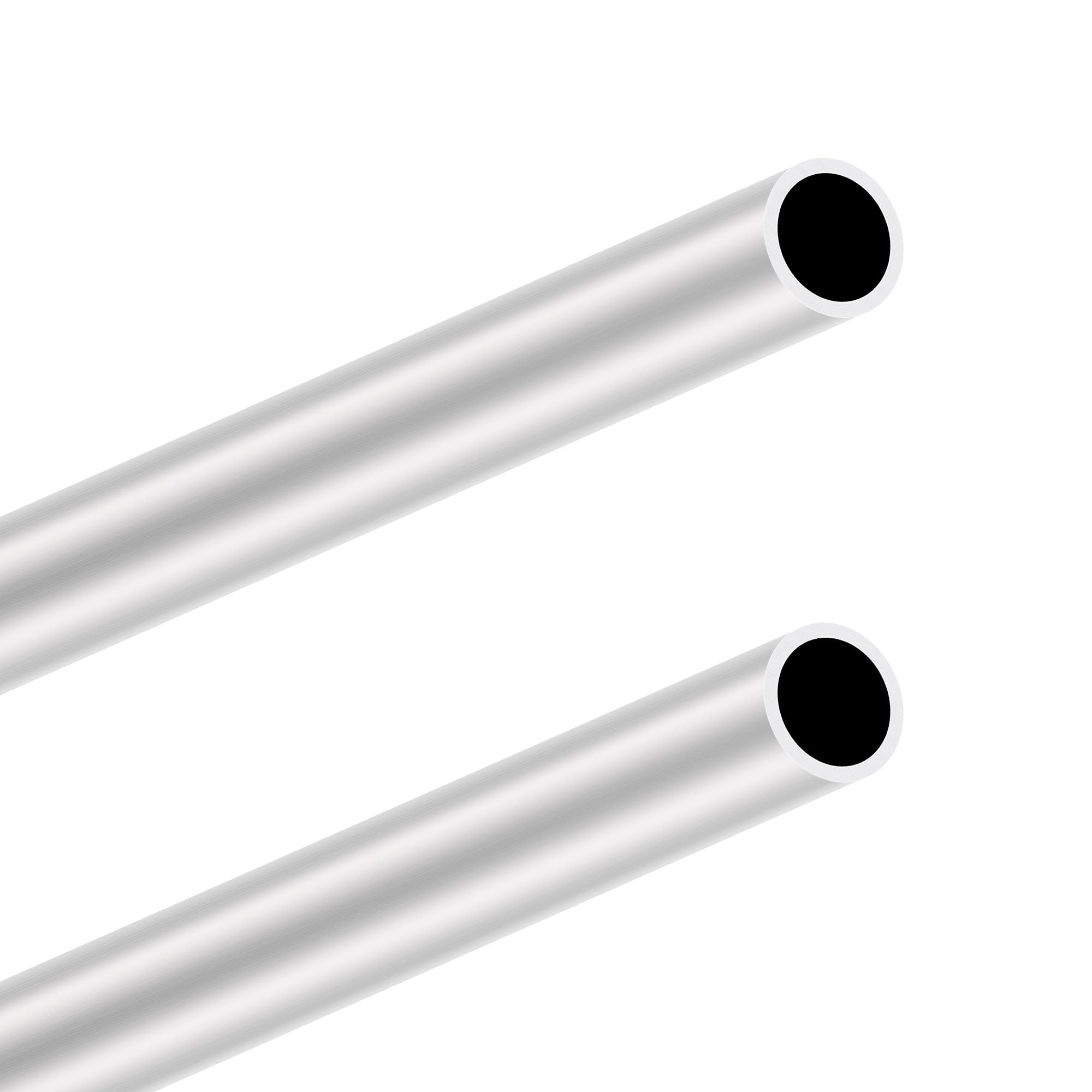 Lavmhab Silver 6063 Aluminum Tube 24Mm Od X 2.0Mm Wall Thickness 300Mm Length, Aluminum Round Tubing Seamless Straight Pipes (2Pcs)