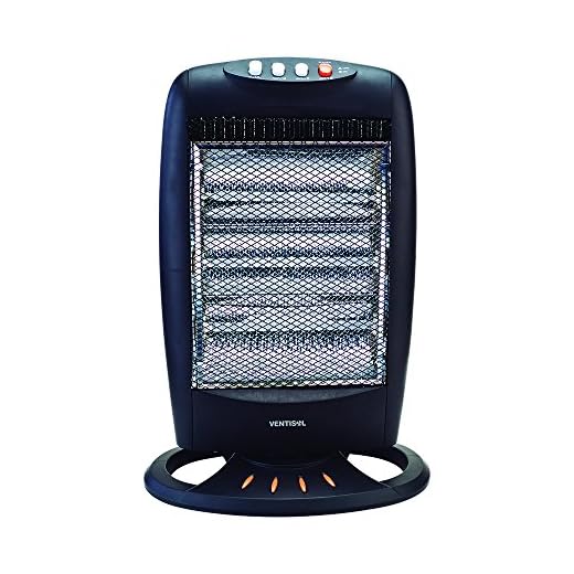 Aquecedor Doméstico Halógeno, Preto, 220v, Ventisol