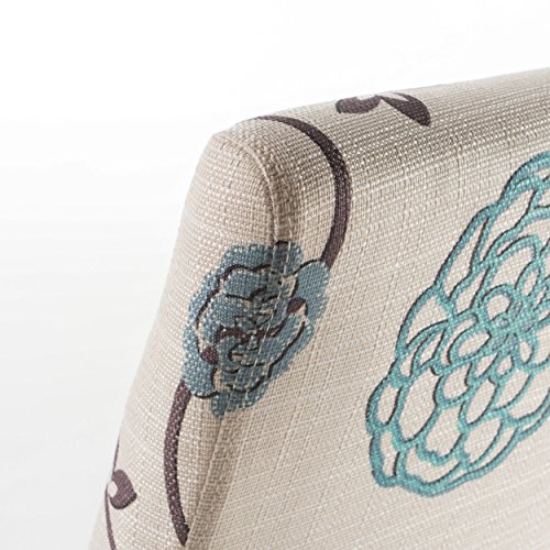 Christopher Knight Home Pertica Fabric Dining Chairs, 2-Pcs Set, White And Blue Floral