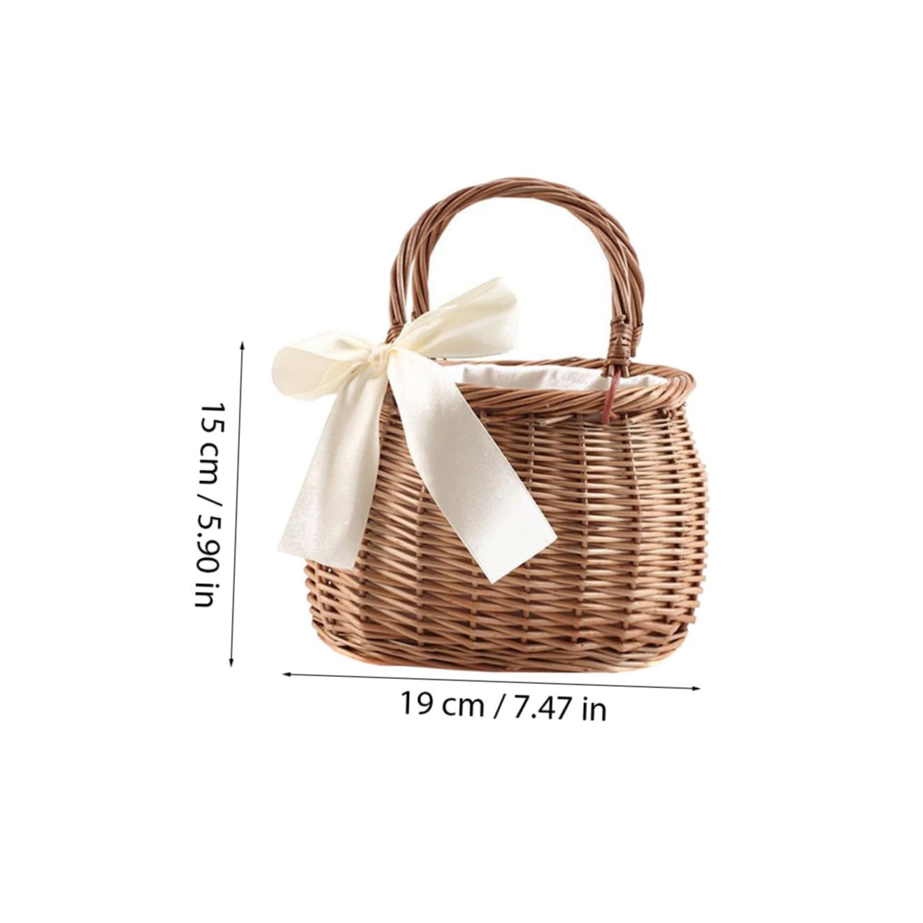 OUNONA Lot De 3 Paniers De Plage En Osier Et Paille Pour Femme Style Panier À Fleurs Marron Clair