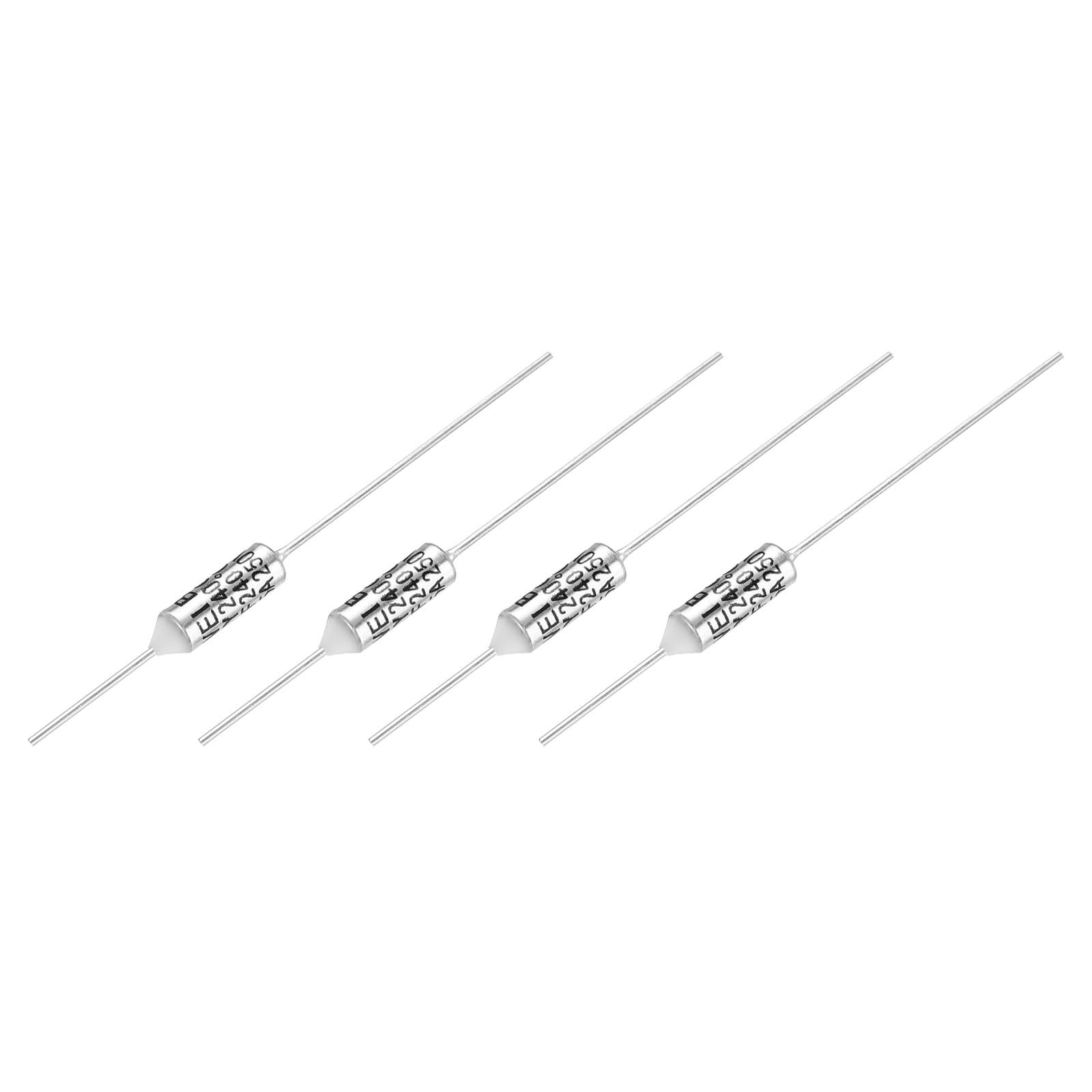 QUARKZMAN 4Pcs Fusibile Termico In Metallo RY240 240 °C 464°F 15A 250V Fusibile Di Interruzione Termica Per Motore Trasformatore Elettrodomestici Industriali E Domestici