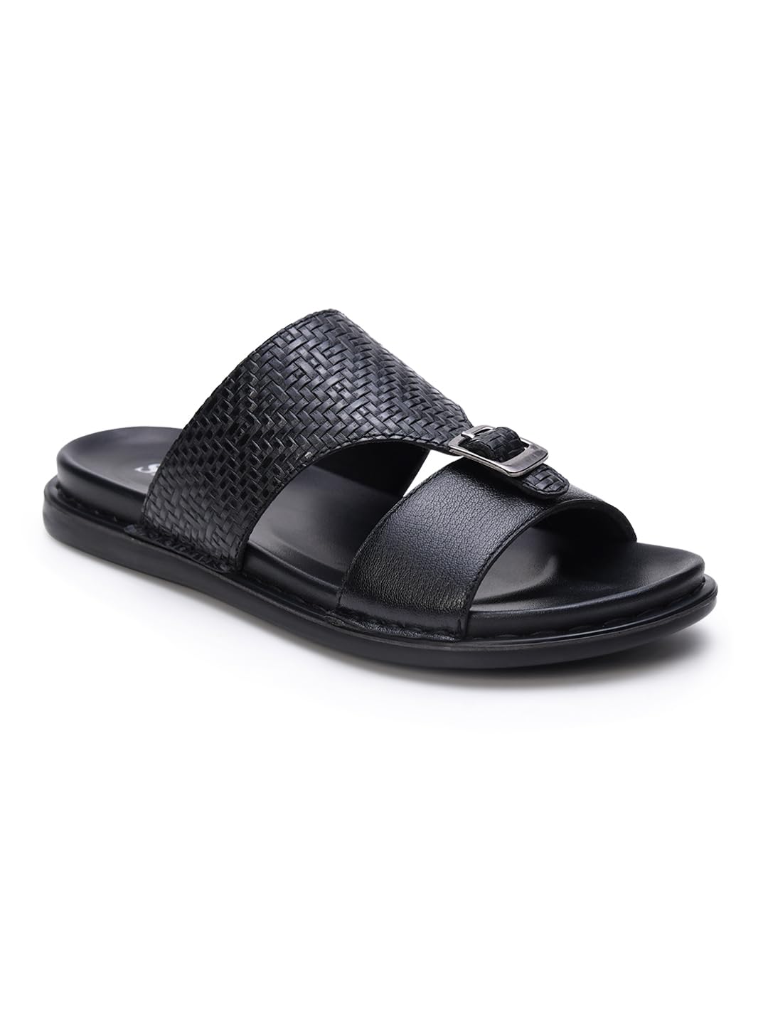 Men's Solid Casual Flat Sandal Footwear, Leather Slip-on Fashion Sandal for Men, Anti Skid, Comfortable,-image-25