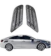 2 PCS Universal Hood Air Vents Car Hood Scoop Air Vent Wing Trim Fender Vent Universal Exterior H...