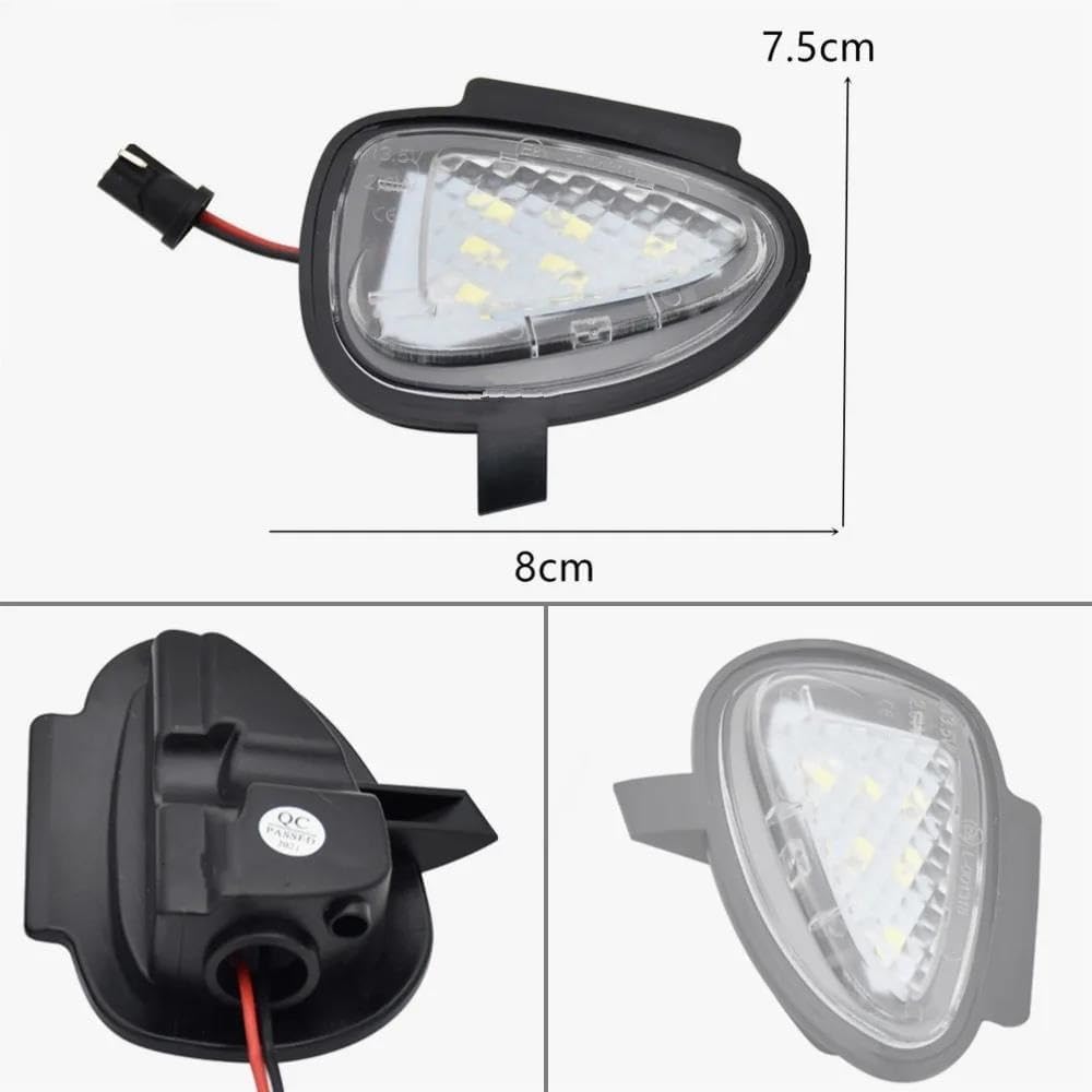 サイドマーカー 1セット LEDダイナミックサイドバックミラーウィンカーインジケーターシーケンテールパドルライト に適合する ゴルフ