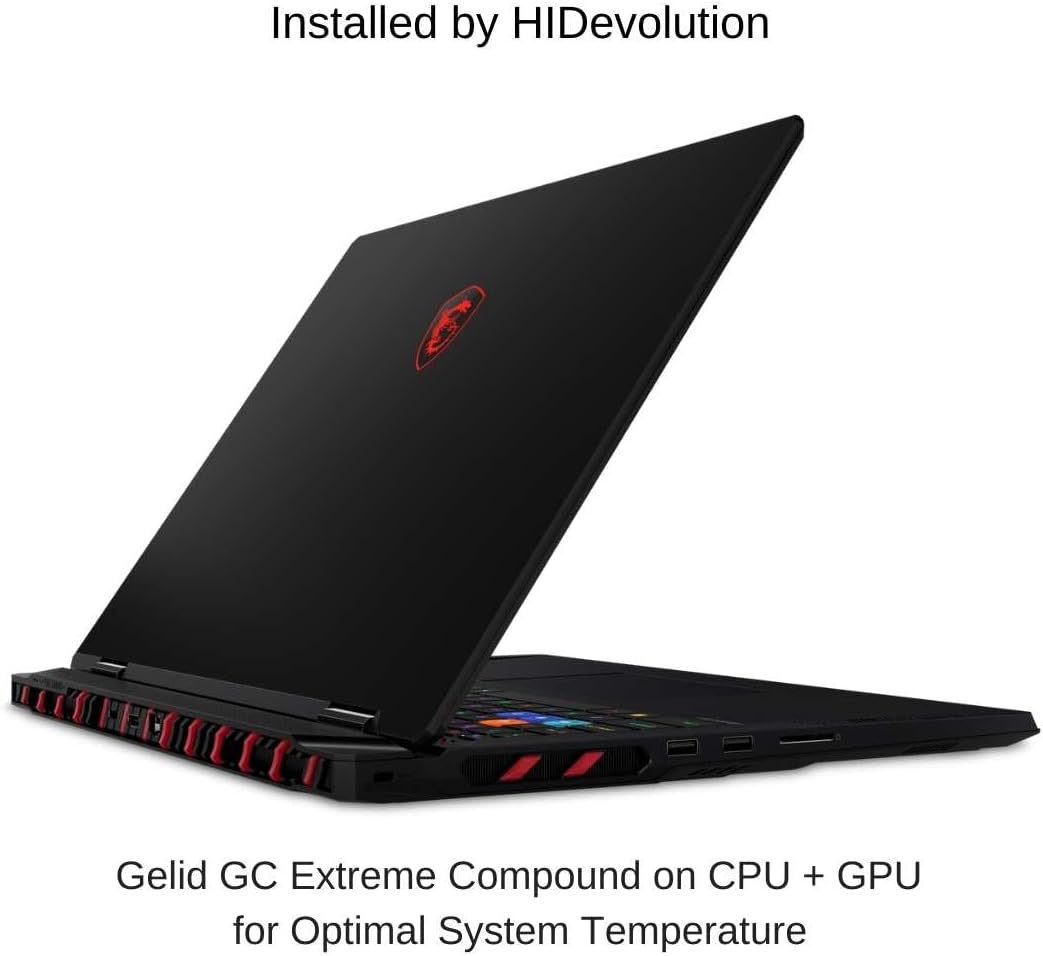 HIDevolution [2025] MSI Raider A18 HX A9WJG 18" UHD+ 120Hz Mini LED, 2.5 GHz Ryzen 9 9955HX3D, RTX 5090, 64 GB DDR5 RAM, 4 TB PCIe SSD, Windows 11 Pro