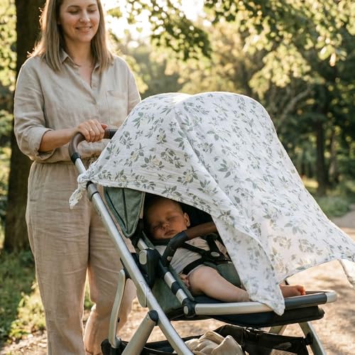 GLLQUEN BABY Muslin Swaddle Blankets,3-Pack Receiving Blanket for Newborn Boys and Girls,Baby Swaddle Blanket Unisex,Osmanthus Fragrance,Baby Essentials, Registry & Gift, 40 x 38 inches by GLLQUEN BABY - Image 4