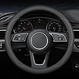 🚗【Umfassender Schutz】 Unser Lenkradbezug schützt Ihr Lenkrad vor alltäglicher Abnutzung, einschließlich Kratzern, Verblassen und Rissen.