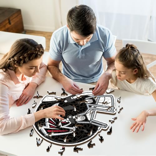 Iconic Puzzles, Atlanta Falcons Helmet, Wooden Puzzle officially licensed NFL, 100% sustainable - Image 2