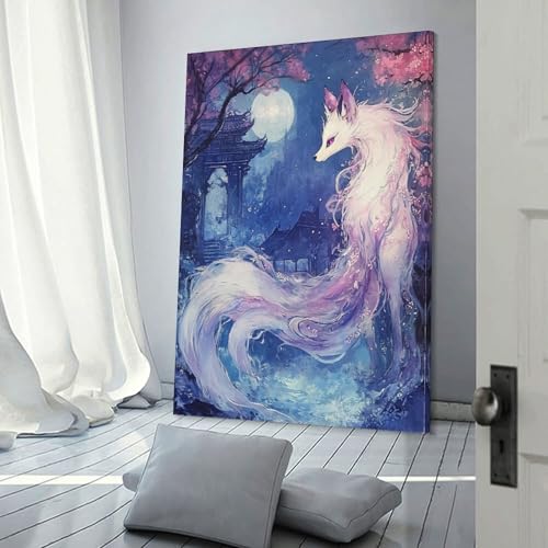 Impression sur toile renard décoration murale premium de salon - 3