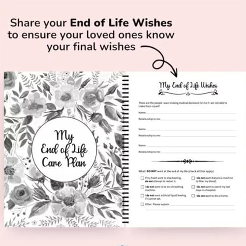 Im Dead - End of Life Planner I'M Dead Now What Book Guided, Last Wishes, Organiseur de Livre de Mort Sur Mes Effets Personnels et Souhaits (Noir) – vue 3