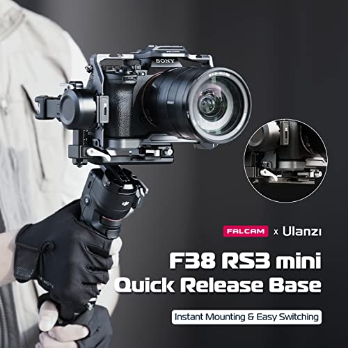 Falcam F38 Quick Release Base Mount For Dji Rs 3 Mini Gimbal Stabilizer, Aluminum Camera Accessory Fits For Dji Rs 3 Mini Gimbal Stabilizer, Base Mount Only #TOP1