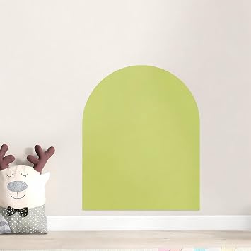 Magnetic Chalkboard Wall Decal, 40 x 32 in Peel and Stick Chalkboard Wallpaper, House Shaped Magnetic Board for Playroom, Office, Bedroom, Green