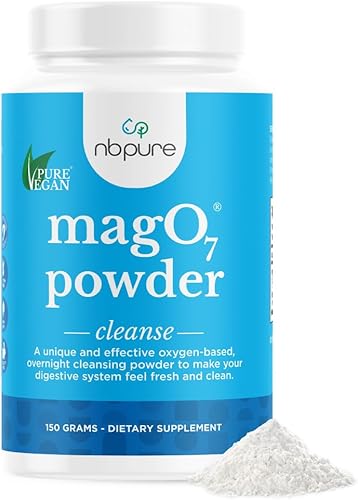 nbpure MagO7 - Polvo natural de limpieza y desintoxicación de colon – Alivio ocasional del estreñimiento, suavizante de heces y apoyo de hinchazón