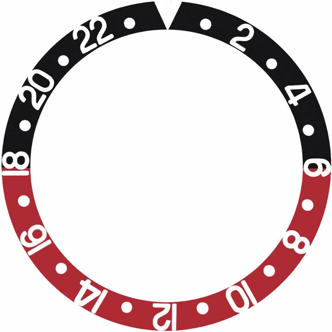 Ewatchparts Bezel Insert Compatible With Invicta 9937Ob Pro Diver Collection GMT Black/Red Coin Edge
