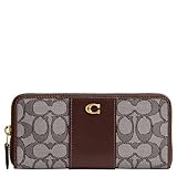 Coach Women's Essential Slim Accordion Zip Wallet in Signature Jacquard, B4/Oak, One Size