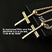HZMAN Baseball and Baseball Bat Cross Sports Pendant, I CAN DO ALL THINGS STRENGTH Bible Verse Stainless Steel Necklace