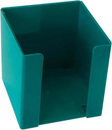 Treeline Plastic Memo Cube Holder, 100 mm x 100 mm Size, Azure Blue