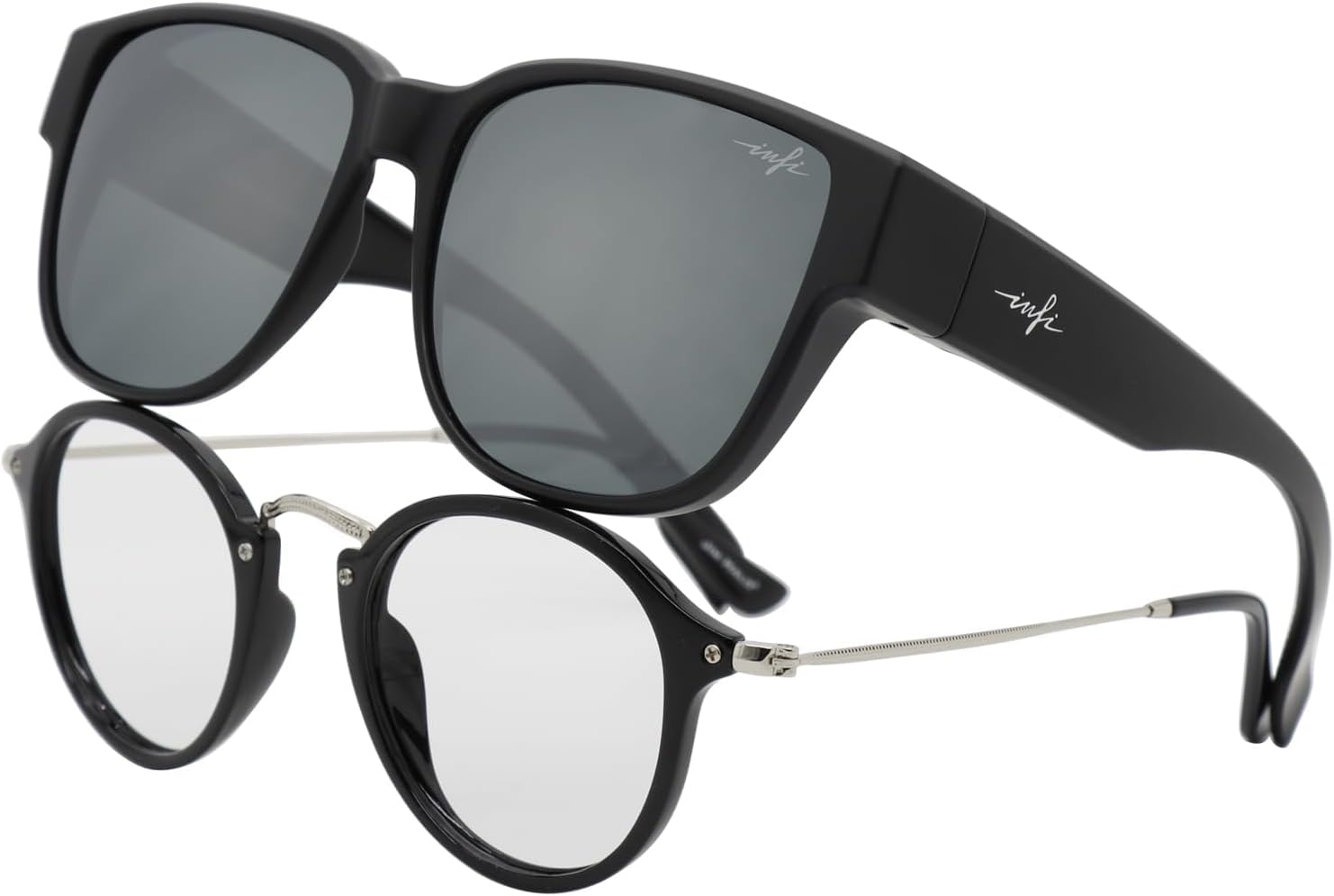 INFI Fit Over Glasses Sunglasses Polarized for Women Men Fishing Driving Outdoor Mirrored Lens UV Protection