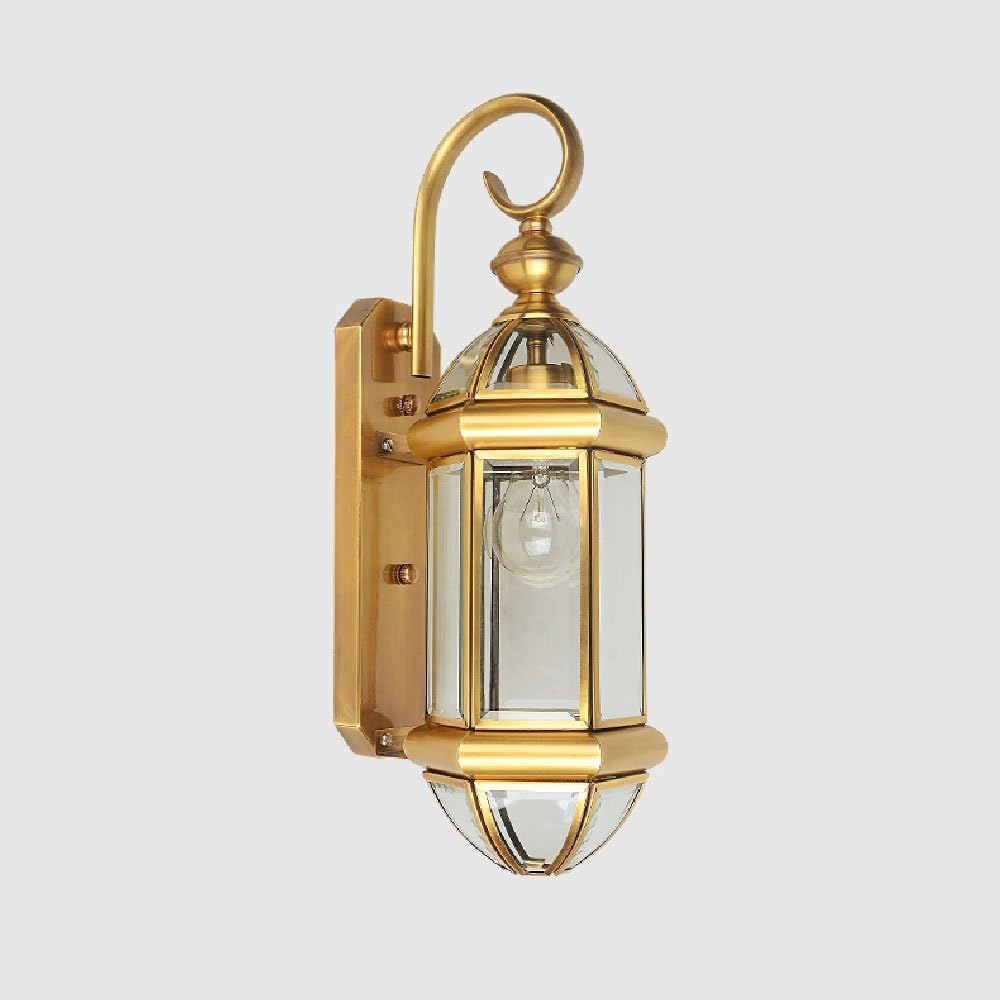 ファッション 15.74インチ インダストリアル ヴィンテージ レトロ 銅 クリアガラス ウォールランプ クリエイティブ 装飾 ウォ