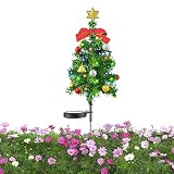 Navidad Solar, Luces Estaca para Jardín, Impermeables, 20 Luces LED, Patio Solar Decorativo, Pequeño Navidad Preiluminado con Energía Solar para Vacaciones