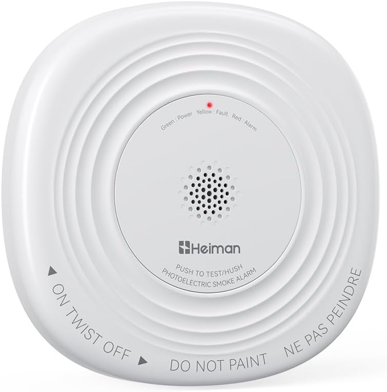 Smoke Detector 10 Year Battery, photoelectric Smoke Alarm | ETL listed to UL 217 10th Ed. & CAN/ULC S531 5th Ed., 10-Year Sealed Battery, EOL alert, photoelectric, 85dB