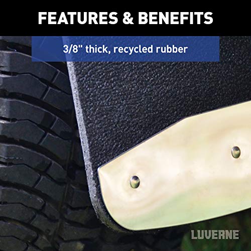 Luverne 250233 Front Or Rear 12-Inch X 23-Inch Textured Rubber Mud Guards, Select Dodge Ram 1500, 2500, 3500 #TOP3