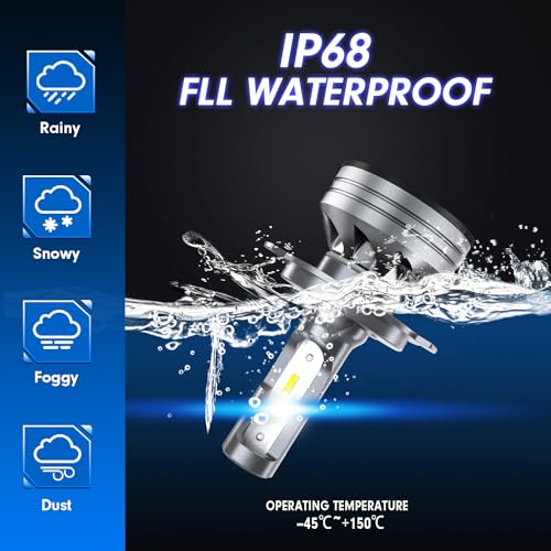 Fahren FAH4F6A0907 H4 Driving Fog Light Bulbs 800% Super Bright 9003 Fog Bulbs thumb #5