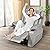 LAFWELL Retro Rocking Recliner Chair, Massage Rocker Recliner Chair with Vibration Massage and Heat, USB and Type-C Ports,360° Swivel Chairs, Living Room, Bedroom, Nursery, RV, Light Grey
