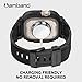amBand Bands Case Screen Protector Compatible with Apple Watch Ultra 3/2/1 49mm for Men, M1 Sport Series Rugged Cover Strap and 9H Tempered Glass, Military Protective Bumper for iWatch 49 mm Men Black