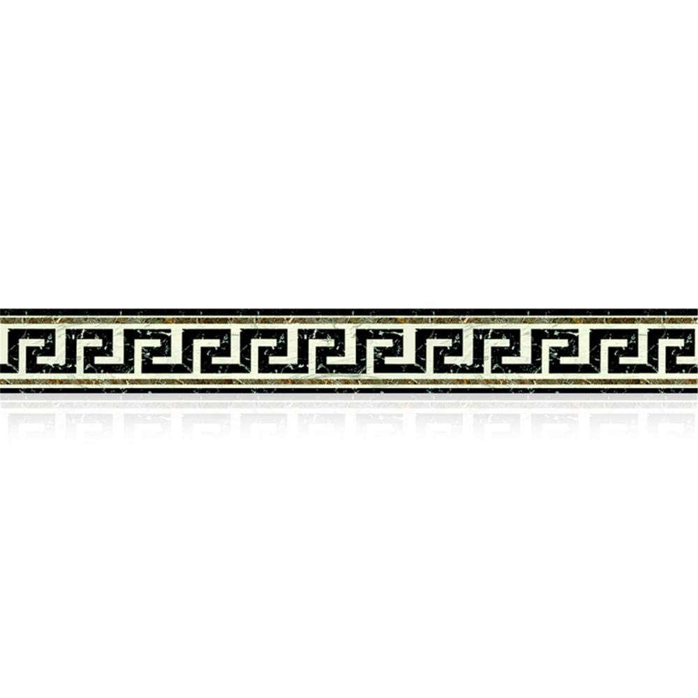 Zxgrfdefa Luminous Chinese Border Decal, Self-Adhesive Removable Pvc Luminous Wallpaper Border Stickers Multicolor