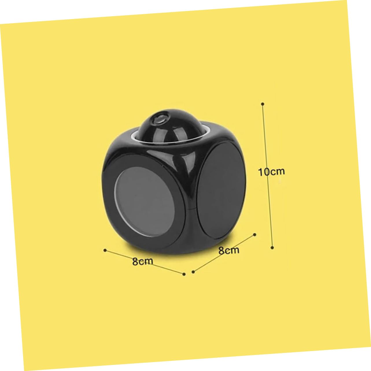 STOBAZA Multifunctional Projection Alarm Clock with Voice Reporting Digital Display Snooze Function Rotatable Projection for Bedrooms Batteries Not Included