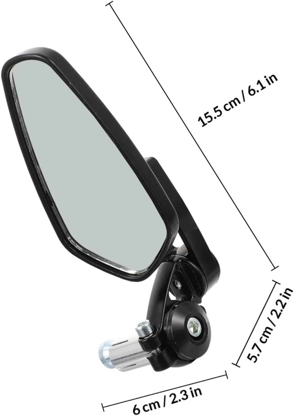 1pair Aluminum Alloy Motorcycle Mirrors High Definition Rear View Retroreflector Rotatable for Enhanced Safety and Motorcycles Easy Installation and Aluminum Construction