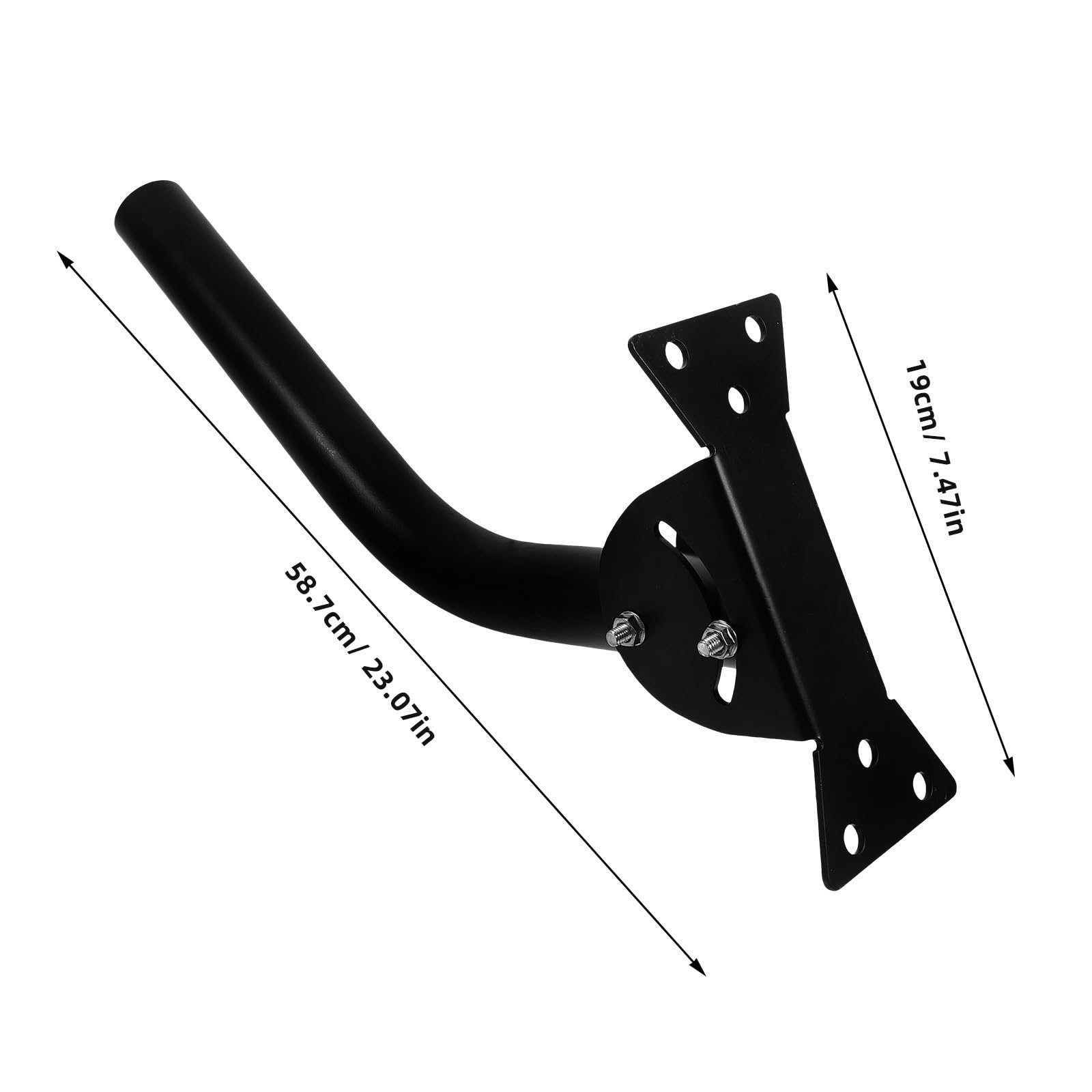 Kit de Montaje Portátil Ajustable para Antena RV, Hierro Negro