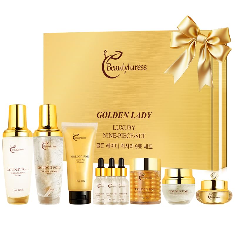 Snail Mucin Facial Skincare Kit for Women, Suitable for All Skin Types – Deep Moisturizing & Nourishing with Collagen, Ideal Gift – Skin Care Set