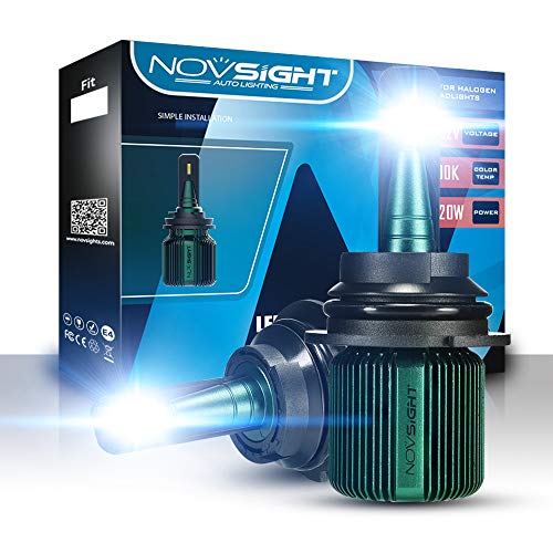 H7 Car LED Headlight Bulbs, NOVSIGHT Extremely Bright CSP Chip Headlights 80W 10000LM 6500K White LED Car Headlights Conversion Kits/Fog light Bulb 2 Years Warranty Fanless Design