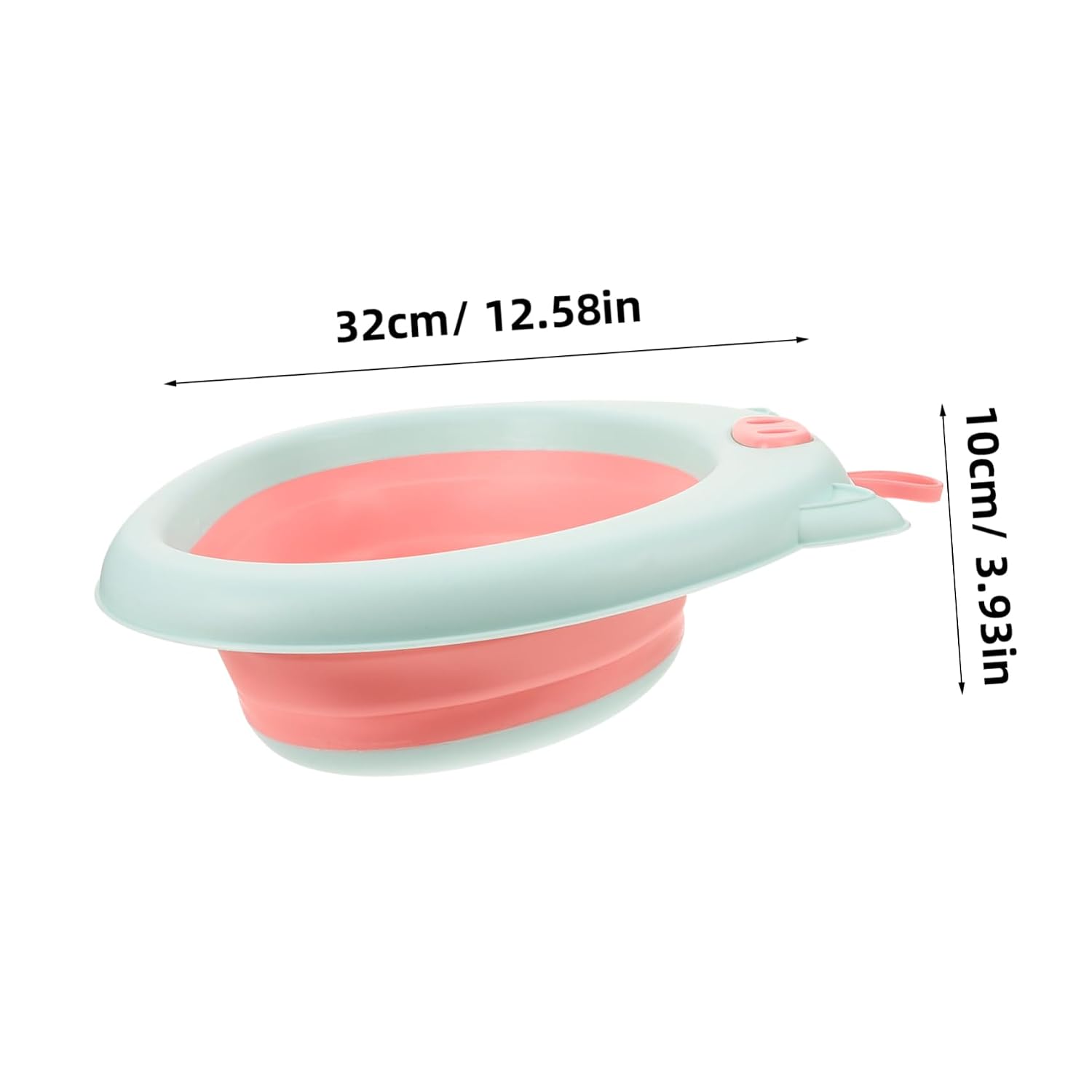 MERRYHAPY 2pcs Portable Collapsible Wash Basins Folding Boy Girl Face Bathtub with Cartoon Design Easy to Store and Hang for Home and Travel Use
