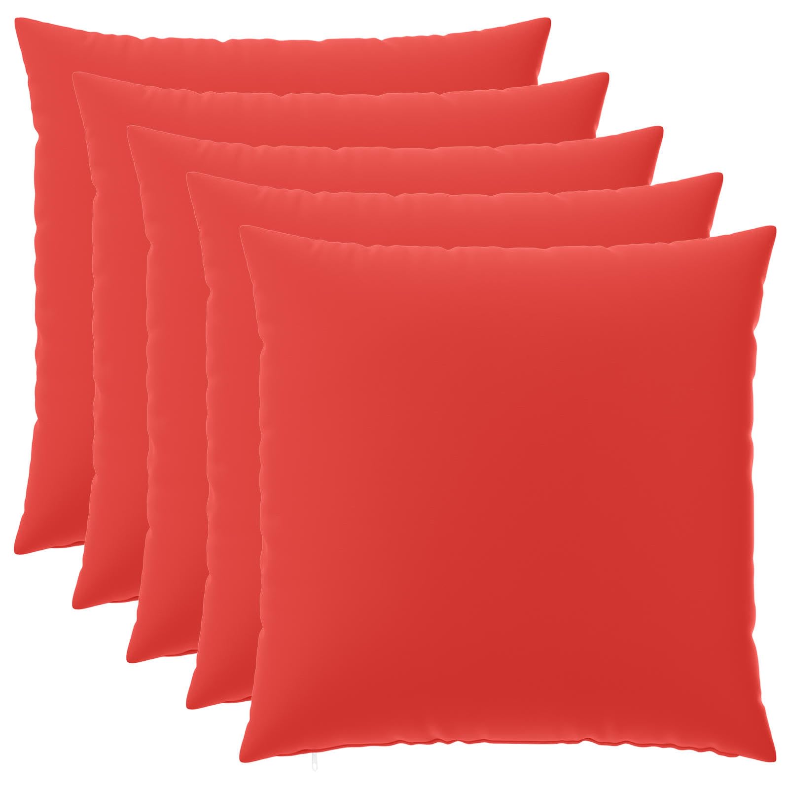 vidaXL Cushion Cover 6 pcs HEERLEN Red 80 x 80 cm Polyester