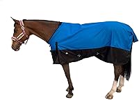 Vista 2 de 1200Denier - Manta impermeable y transpirable para caballo (78", azul real)