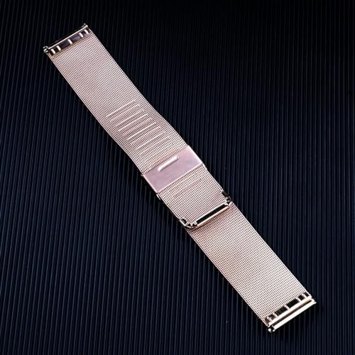 Bracelet de montre maille en acier inoxydable argenté élégant - 3