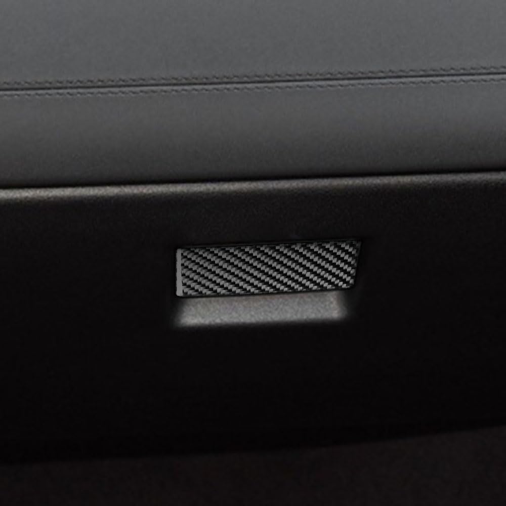 JmorCO Upgrade Carbon Fiber Compatible with Land Rover Discovery Sport 2015-2019 Passenger Driver Glove Box Handle Sticker 1Pcs