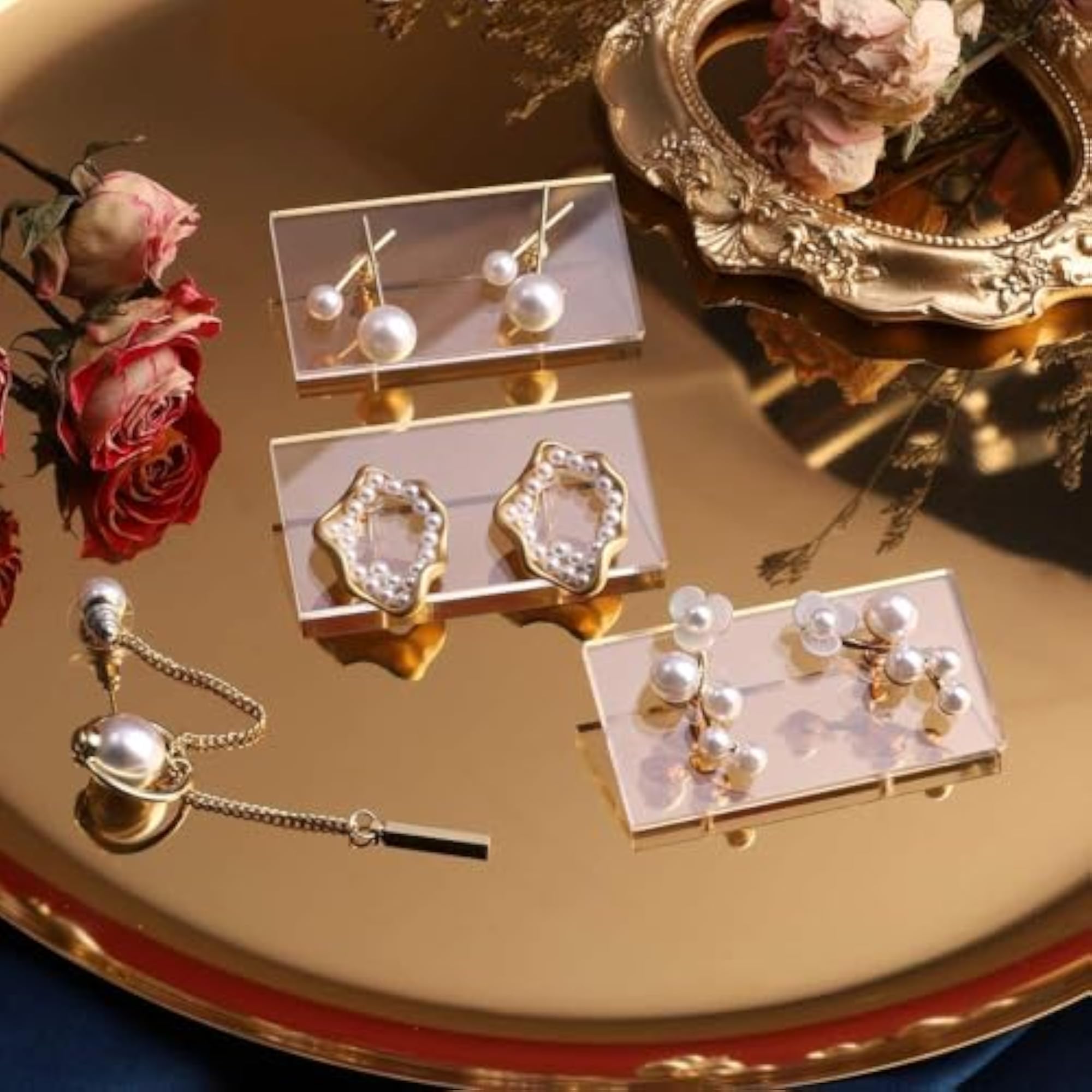 Earring Display Cards Rectangle Acrylic Holder