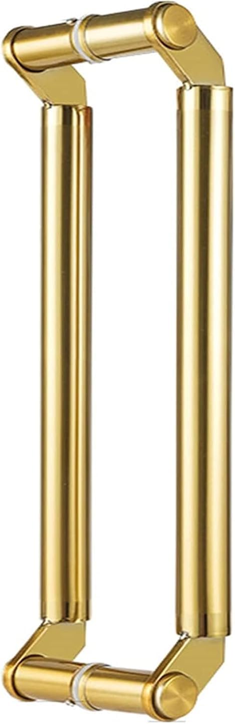 DFGHNBVC 304 Stainless Steel Modern Entry Door Handle Solid Standoffs Satin Finish Push Pull Door Handle/Barn Door Pull Handle/G,Gold-150Cm/5Ft